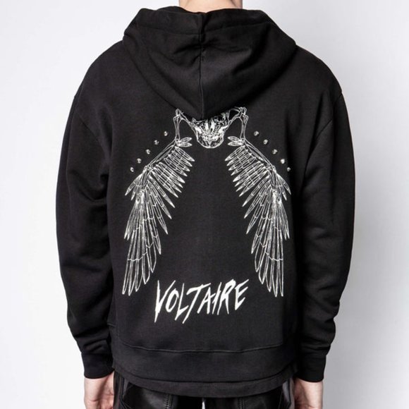 NWT Zadig & Voltaire Salva Studs Sweatshirt, Size S, M - Picture 1 of 7